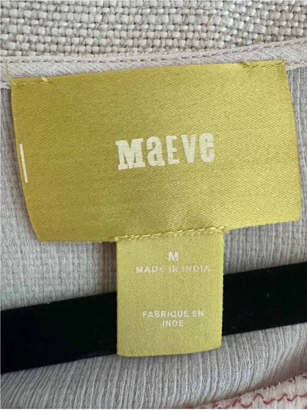 Maeve Cream Maxi Dress with rust and navy  Embroidery